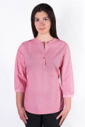Bluza dama casual culoare rosu cu print