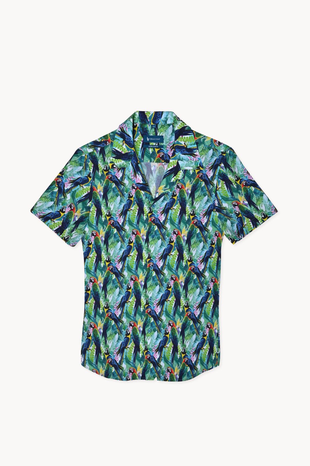 Camasa casual croita cu tipar extracambrat